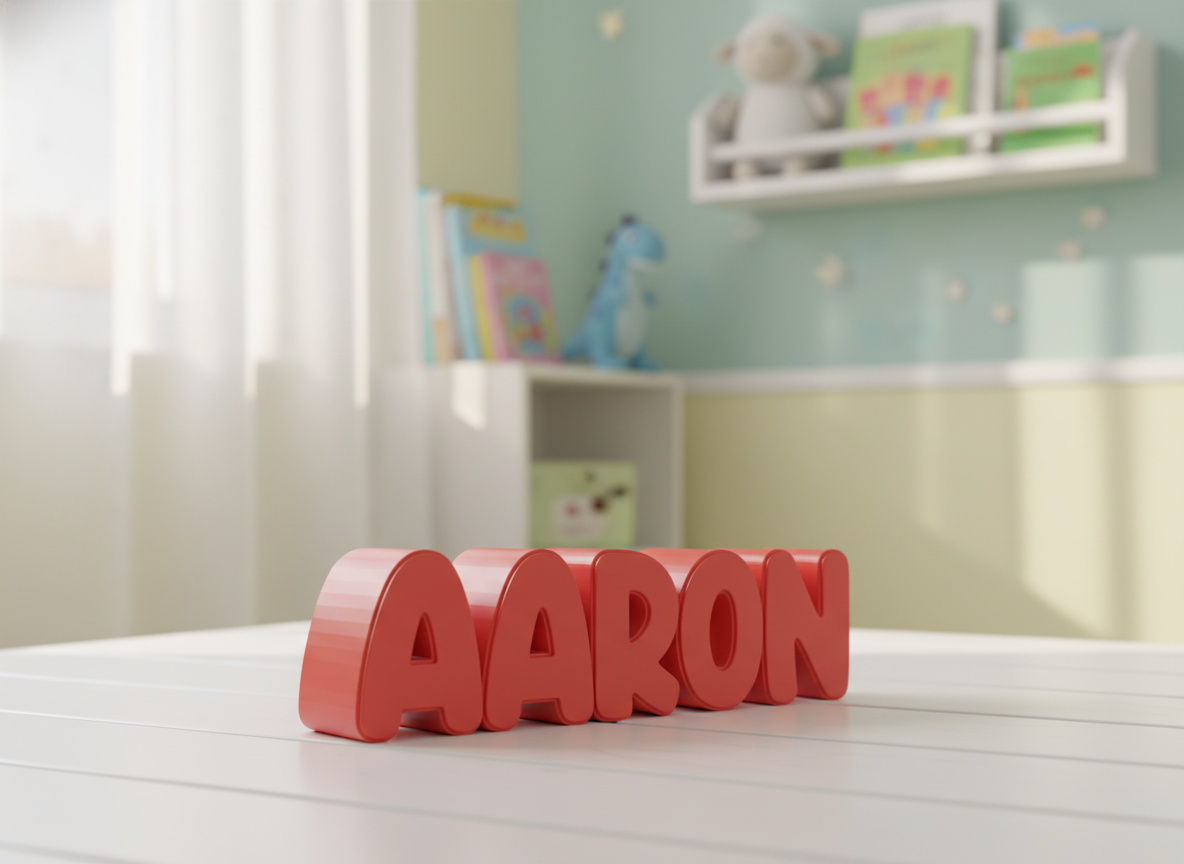 Spardose mit Namen AARON – 3D-Druck STL-Datei